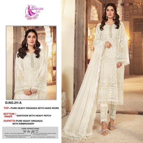 Dinsaa 211 Pakistani Salwar Suits Catalog